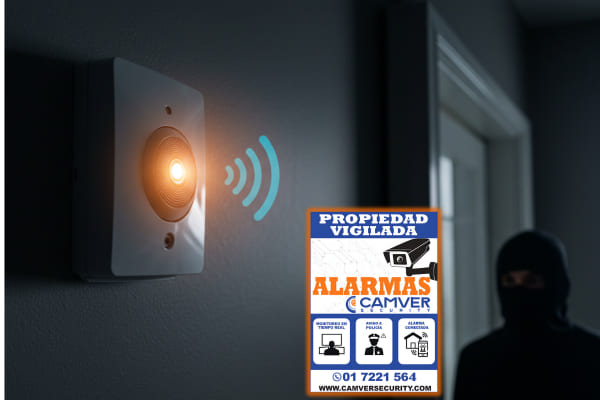 Alarma 24/7 de Camver Security en funcionamiento