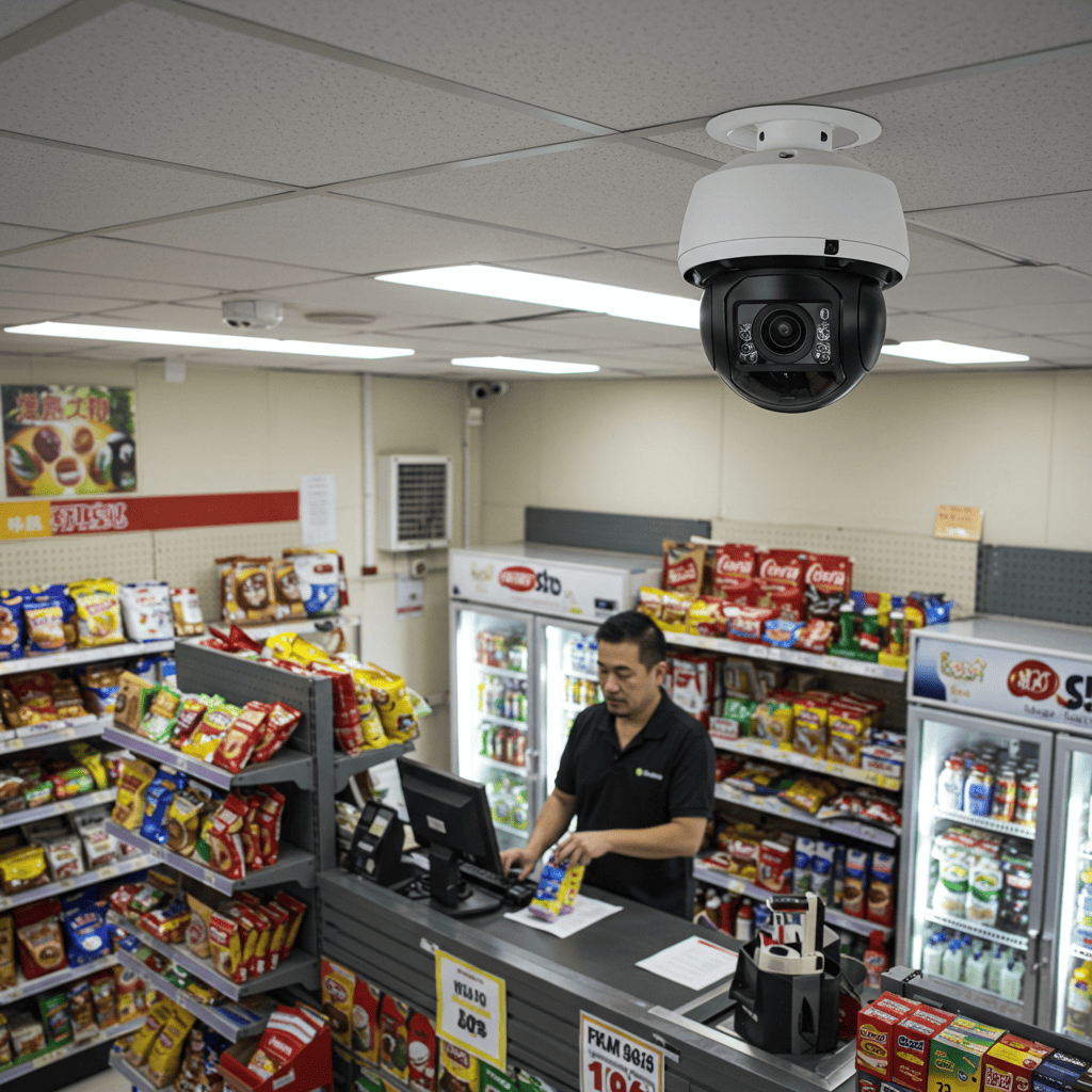Tiendas con cámaras de vigilancia